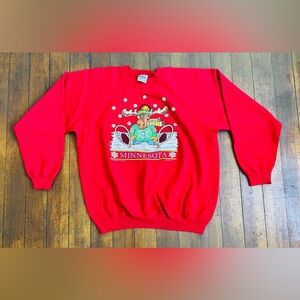 Vintage Minnesota Moose Crewneck Sweater